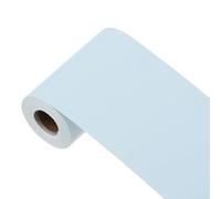 sourcing map Papel pintado de color azul claro de 393 x 3.9 pulgadas, papel de contacto azul sólido, autoadhesivo, decorativo para cubrir paredes