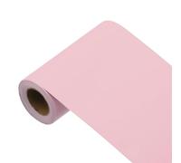 sourcing map Papel pintado de color rosa cereza, 197 x 3.9 pulgadas, papel tapiz autoadhesivo de color rosa para cubrir paredes