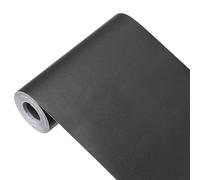 sourcing map Papel pintado negro de 393 x 5.9 pulgadas, papel tapiz autoadhesivo de vinilo de color negro para cubrir paredes