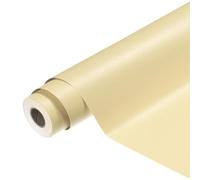 sourcing map Papel tapiz de PVC autoadhesivo de 54.9 cm x 500.1 cm, impermeable, autoadhesivo, decorativo, extraíble, vinilo esmerilado, para muebles de cocina, dormitorio, gabinete, color amarillo