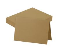 sourcing map Paquete de 100 papeles de cartulina en blanco de 5.9 x 7.9 pulgadas, cartulina natural a granel, papel de cartulina grueso plegado para impresora, tarjetas de bricolaje, regalo de