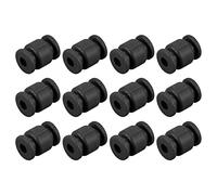 sourcing map Paquete de 12 Anti-Vibración Golpe Absorción para RC Negro | Amortiguación Goma Bolas M3.5x13mm, Cuadricóptero FPV Cardán Cámara Montaje