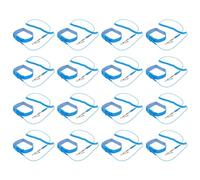 sourcing map Paquete de 16 correas de muñeca antiestáticas ESD ajustables, juego de pulseras antiestáticas de alambre para reparación de electrónica de computadora, color azul