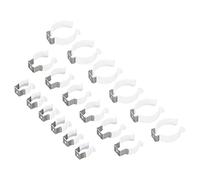 sourcing map Paquete de 18 U Clips Soporte para T5 T8 T12 LED Luz Blanco
