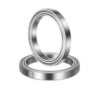 sourcing map Paquete de 2 rodamientos de bolas de ranura profunda 6811ZZ, 55 x 72 x 9 mm, rodamiento de doble escudo de acero cromado para motor eléctrico, electrodomésticos, maquinaria industrial