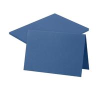 sourcing map Paquete de 25 papeles de cartulina en blanco de 5.9 x 7.9 pulgadas, cartulina azul cobalto, papel de cartulina grueso plegado para impresora, tarjetas de bricolaje, regalo de felicitación