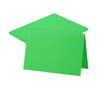 sourcing map Paquete de 25 papeles de cartulina en blanco de 5.9 x 7.9 pulgadas, cartulina verde a granel, papel de cartulina grueso doblado para impresora, tarjetas de bricolaje, regalo de