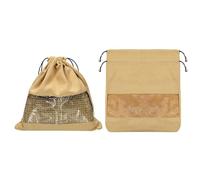 sourcing map Paquete de 3 bolsas de polvo para bolsos, bolsa de almacenamiento de algodón con cordón de 19.7 x 21.66 pulgadas, bolsa de almacenamiento con ventana, bolsa de almacenamiento para bolsos