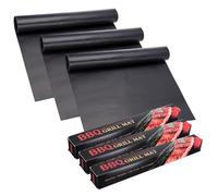 sourcing map Paquete de 3 forros de horno para parte inferior, 500 x 400 x 0,2 mm de grosor, resistentes y antiadherentes, alfombrillas para debajo de la parrilla, para herramientas de parrilla
