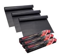 sourcing map Paquete de 3 forros de horno para parte inferior, 600 x 400 x 0,1 mm de grosor, resistentes y antiadherentes, alfombrillas para debajo de la parrilla, para herramientas de parrilla