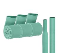 sourcing map Paquete de 3 tubos termorretráctiles para caña de pescar de 3,5 cm de diámetro, antideslizante, impermeable, mango retráctil para deportes, mango de fitness, verde esmerilado
