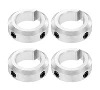 sourcing map Paquete de 4 collares de eje, aleación de aluminio de 3/4 pulgadas, estilo de tornillo de cuello de eje de 3/4 pulgadas, diámetro exterior de 1-1/4 pulgadas, abrazadera de cuello de eje