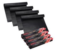 sourcing map Paquete de 4 forros de horno para parte inferior, 400 x 330 x 0,2 mm de grosor, alfombrillas antiadherentes para horno debajo de la parrilla para herramientas de parrilla, accesorios de