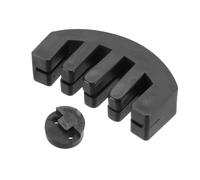 sourcing map Paquete de 4 silenciadores para violín, de goma, 3/4, 4/4, tamaño completo, garra y redondo, estilo tourte, silencio de práctica de violín para instrumento de cuerda musical