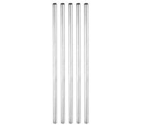 sourcing map Paquete de 5 Tuerca de Acoplamiento Rosca Hembra Plateado | Redonda, M4x0, 7mm, Conector Manga Redonda Roscada 150mm, Varilla Perno Barra Tubo de Espárrago Sujetador Accesorios
