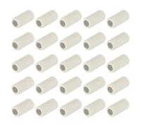 sourcing map Paquete de 50 cables electrónicos aislados de tubo de cerámica de 3 mm de diámetro, protección de aislamiento térmico, orificio único, 6 mm x 10 mm
