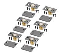 sourcing map Paquete de 6 cierres magnéticos ajustables para puerta de armario, cierre magnético ajustable con tornillos, pestillo de repuesto de acero inoxidable para la parte superior de puertas