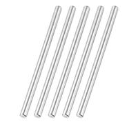 sourcing map Paquete de 60 pasadores de eje de rueda RC, 1.5 x 17 mm, acero hexagonal, tuerca de repuesto para bricolaje, coche, camión, barco, helicóptero, pieza de modelo, color plateado