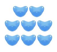 sourcing map Paquete de 8 escalfadores de huevos, tazas escalfadoras de huevos de silicona antiadherentes, vasos escalfados, utensilios de cocina para desayuno, para microondas, freidora de aire