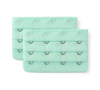 sourcing map Par 4 Gancho Brassiere La Correa Del Sujetador Extensores Damas Verde Claro Talla única