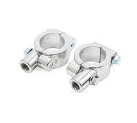 sourcing map Par Abrazadera Rosca M10 Plata 2 Pcs para 1 Pulgada Manillar