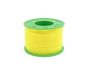 sourcing map para Moto Silicona Amarillo Tubo Manguera de Aceite Gas 18M 8mm 5mm