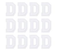 sourcing map Parches de letras para planchar, letra D, parche bordado del alfabeto de 1.4 pulgadas A-Z con adhesivo planchado para bricolaje, decoración de ropa, reparación, camisas, jeans, chaquetas