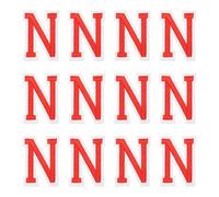 sourcing map Parches de letras para planchar, letra N, parche bordado del alfabeto de 1.4 pulgadas A-Z con adhesivo planchado para bricolaje, decoración de ropa, reparación, camisas, jeans, chaquetas