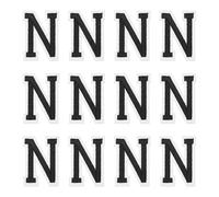 sourcing map Parches de letras para planchar, letra N, parche bordado del alfabeto de 1.4 pulgadas A-Z con adhesivo planchado para bricolaje, decoración de ropa, reparación, camisas, jeans, chaquetas