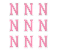 sourcing map Parches de letras para planchar, letra N, parche bordado del alfabeto de 1.4 pulgadas A-Z con adhesivo planchado para bricolaje, decoración de ropa, reparación, camisas, jeans, chaquetas