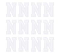 sourcing map Parches de letras para planchar, letra N, parche bordado del alfabeto de 1.4 pulgadas A-Z con adhesivo planchado para bricolaje, decoración de ropa, reparación, camisas, jeans, chaquetas