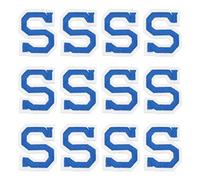 sourcing map Parches de letras para planchar, letra S, parche bordado del alfabeto de 1.4 pulgadas A-Z con adhesivo planchado para bricolaje, decoración de ropa, reparación, camisas, jeans, chaquetas