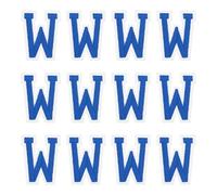 sourcing map Parches de letras para planchar, letra W, parche bordado del alfabeto de 1.4 pulgadas A-Z con adhesivo planchado para bricolaje, decoración de ropa, reparación, camisas, jeans, chaquetas