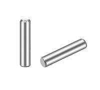 sourcing map Pasador 3 mm x 14 mm, Clavijas de Acero Inoxidable 304, Estantes de Apoyo, Pasadores de Madera para Literas, Tono Plateado 50 Piezas