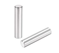 sourcing map Pasador 8 mm x 35 mm, Clavijas de Acero Inoxidable 304, Estantes de Apoyo, Pasadores de Madera para Literas, Tono Plateado 15 Piezas