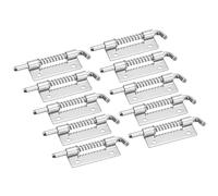 sourcing map Pasador de Pestillo con Resorte 10 Piezas 2.83" Pasador de Pestillo de Acero Inoxidable 304 con Resorte para Caja de Distribución Y Armario Eléctrico (Plateado)