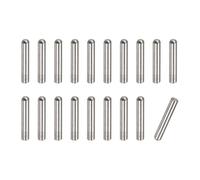 sourcing map Pasadores de clavija de 4 x 10 mm, 20 piezas de acero inoxidable 304 de cabeza redonda plana biselada para litera, clavijas de estante de soporte para estantes de sujeción
