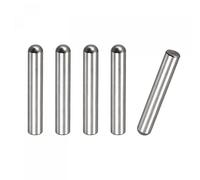 sourcing map Pasadores de clavija de 8 x 50 mm, 5 piezas de acero inoxidable 304 cabeza redonda plana achaflanada pin de madera litera estante clavijas de soporte estantes de sujeción elementos