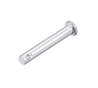 sourcing map Pasadores de Horquilla de Un Solo Orificio 6x40mm, 20 Piezas Pasador de Bisagra de Eslabón de Acero Sólido Galvanizado de Cabeza Plana