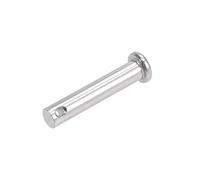 sourcing map Pasadores de Horquilla de Un Solo Orificio 8x40mm, 1Pcs Pasador de Bisagra de Cabeza Plana de Acero Inoxidable 304