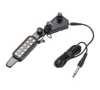 sourcing map Pastilla de guitarra, enchufe de 1/4 pulgadas, transductor eléctrico acústico para guitarra acústica, guitarra folclórica