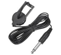 sourcing map Pastilla de violín con clip con enchufe de 6 mm, micrófono de violín para violín, guitarra acústica, ukelele