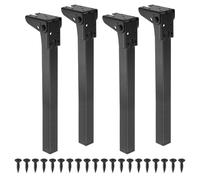 sourcing map Patas plegables para mesa, 4 patas de metal plegables de 36 cm, patas de repuesto para muebles, laptop, escritorio, para armario, sofá, silla, cama