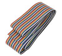 sourcing map PC Multicolor 40 Pin Cable Plano Flexible Plano de alimentación de Corriente 1,1 m