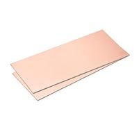 sourcing map PCB Cobre Revestido Tablero Laminado 200mm x 100mm x 2mm FR4 Vidrio Fibra Una Cara para Circuito Proyectos, Paquete de 2
