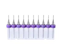 sourcing map PCB Taladros 0.4mm Tungsteno Carburo Rotativa Herramienta Joyería CNC Grabado Impreso Circuito Placa Micro Taladros 1/8 pulgada Mango 1 Juego (10 uds)