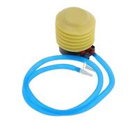 sourcing map Pedal de Mano Pie Bomba de Aire Tubo Inflador de Plástico Azul Amarillo