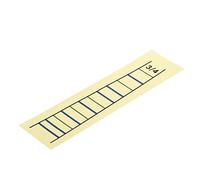 sourcing map Pegatina de Marcador de Posición de Dedo de Violín 3/4, Guía Indicador de Escala de Traste de Violín 3/4 Amarillo para Aprender la Posición Precisa de Dedo