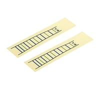 sourcing map Pegatinas de Marcador de Posición de Dedo de Violín 1/4, Guía Indicador de Escala de Traste de Violín 1/4 Amarillo para Aprender la Posición Precisa de Dedo, Paquete de 2