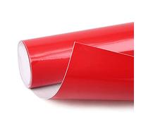 sourcing map Película De Vinilo Para Coche Rojo Brillante 152x30cm 1pc